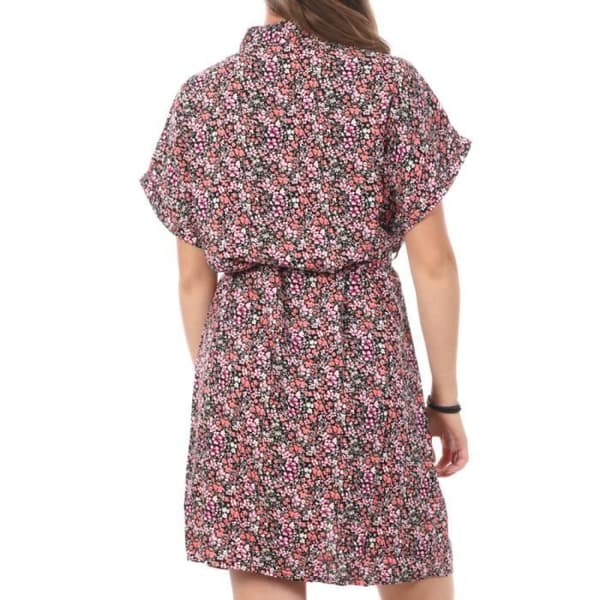 Klänning Blus Dam Vero Moda Easy - Rosa/Svart - Korta Ärmar - Midjebälte