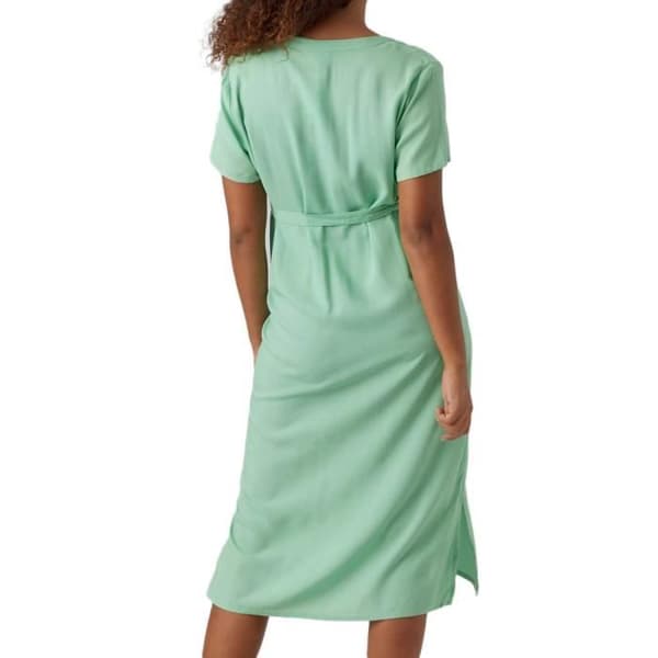 Robe Femme Mamalicious Misty - Grön - Korta ärmar - Midjebälte - Ammningsfunktion