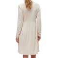 Miniatyrbild 2 av 2: Beige klänning för kvinnor Vero Moda Graviditet Rib - Långa ärmar - V-ringning - Material: 77% polyester, 23% viskos