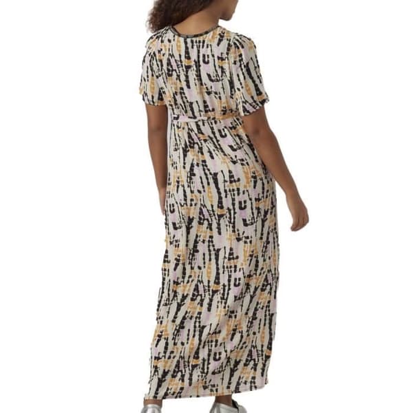 Graviditetsklänning - Vero Moda Maternity - Vit - V-ringning - 3/4 ärm - Knappdetalj