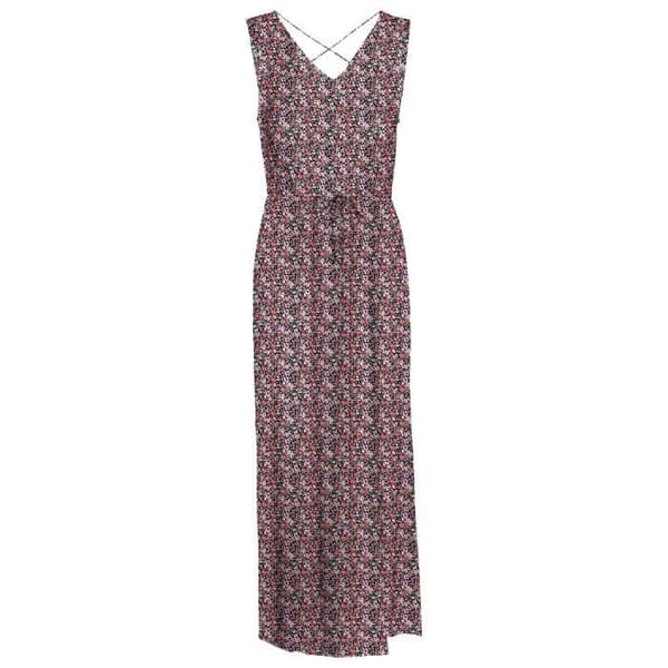 Lång klänning - Vero Moda - Rosa - Rak snitt - V-ringning - 100% Viskos Livaeco De Birla Cellulose™