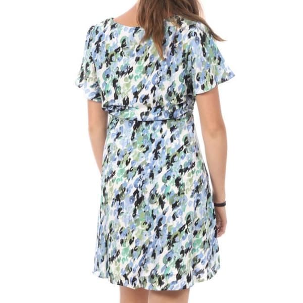 Robe Vit/Blå med Mönster Dam Vero Moda Easy