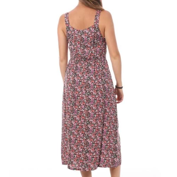 Robe - Vero Moda - Lätta Remmar - 100% Viskos - Utan Ärmar - V-ringad - Blommönster