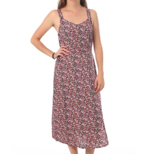 Robe - Vero Moda - Lätta Remmar - 100% Viskos - Utan Ärmar - V-ringad - Blommönster
