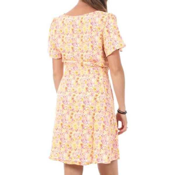 Klädern - Vero Moda - Lätt - Vit, Gul, Rosa - 100% Viskos - Korta Ärmar