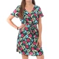 Miniatyrbild 1 av 2: Klänning - Vero Moda - Lätt - Svart - Blommönster - 100% viskos - Korta ärmar