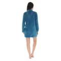Miniatyrbild 2 av 2: Morgonrock - Christian Cane - Coline - Blå turkos - Kimono-krage - 100% polyester