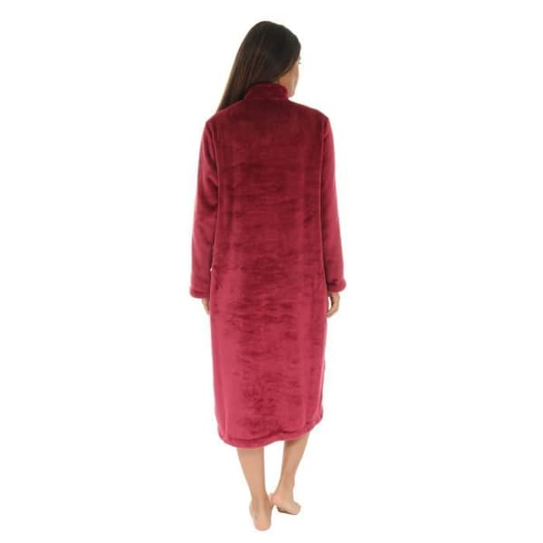 Morgonrock - Christian Cane - Jacinthe - Röd - Dam - 100% polyester