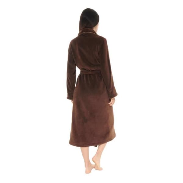 Kappa i fleece - Josefine - Brun - Skalkrage - Sidelommer - Lengde 128 cm