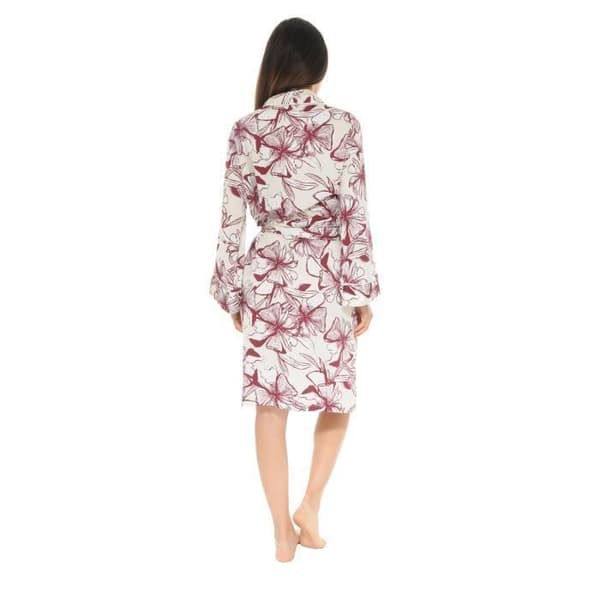 Kimono - Tanya - Bordeaux - Dam - Popeline 100% viskos