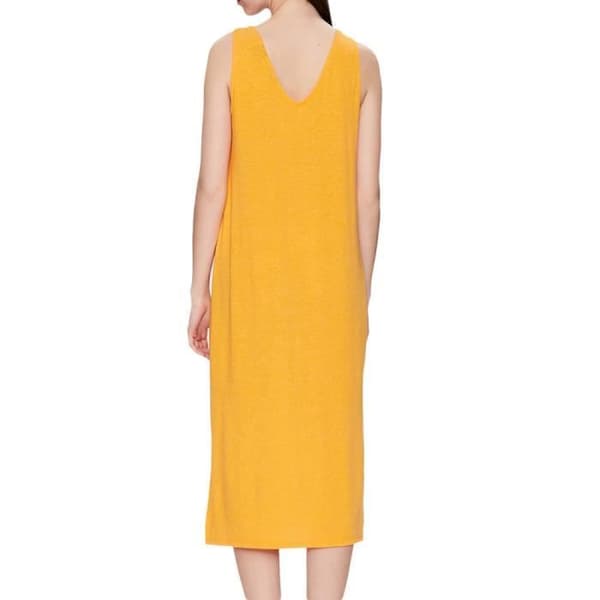 Kvinna Klänning - Vero Moda - Marijune - Utan ärmar - V-hals - Orange