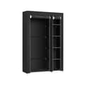 Miniatyrbillede 1 af 6: Stofgarderobe 175 x 110 cm sort