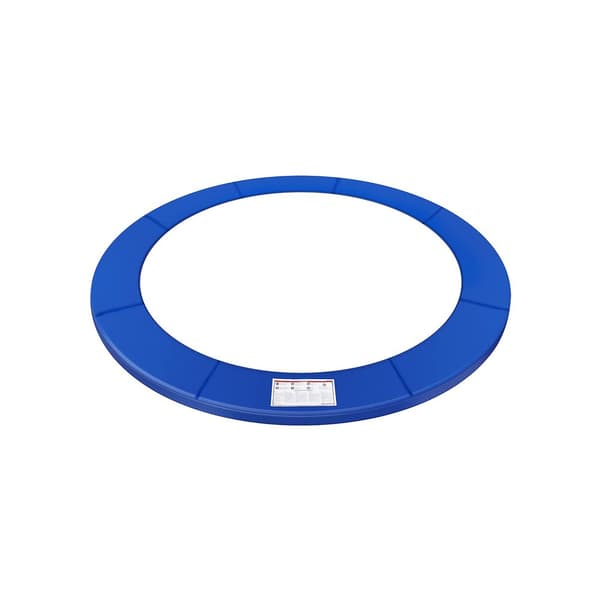 Ersättningsmatta för trampolinskydd, standardfjäderskydd för 6-fots trampoliner, 183 cm i diameter, 28 cm bred, UV-resistent, rivtålig, kantskydd, bl