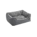 Pikkukuva 1 / 6: Koiran sänky, Pellava-Look Pet Bed, koiran sohvasänky korotetuilla reunoilla, liukumaton pohja, irrotettava pestävä kansi, M, pienille koirille, 70 x