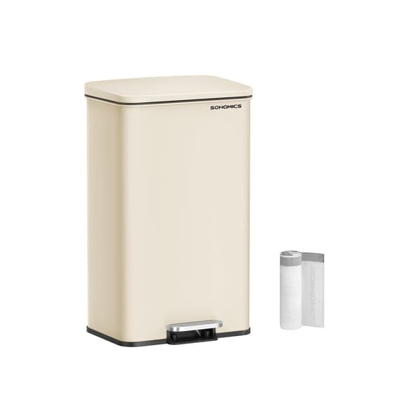 Keittiöjäteastia kannella 40 litraa hiekka beige