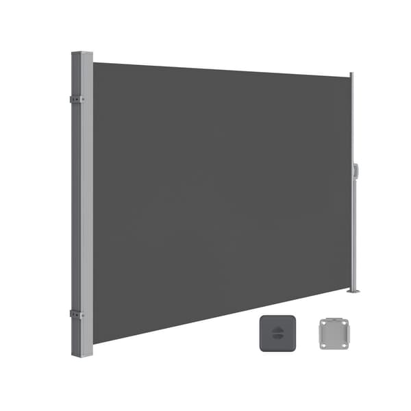 180 x 300 cm (H x L), Sidomarkis för balkong och terrass, Insynsskydd, Solskydd, Sidovind, Smoky Grey