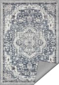 Miniatyrbillede 1 af 6: Area Rug 160 x 230 cm Living Room Rug Non-Slip Rug Traditional Vintage Style Living Room Kitchen Hallway Dining Room Machine Washable Dove Grey