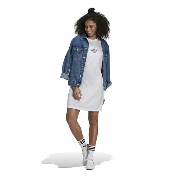 Kjole Adidas Originals Tee Hvid - 34