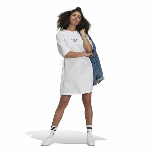 Kjole Adidas Originals Tee Hvid - 34