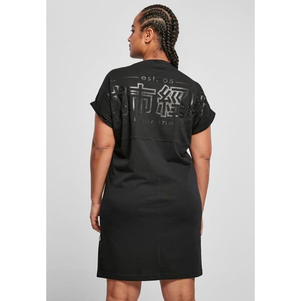 T-shirt klänning - Urban Classics - Mini - 100% bomull - Rund hals - Kinesisk tryck