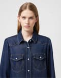 Pikkukuva 7 / 7: Wrangler PALLOONSLEEVE PAITAMEKO TUMMANSININEN FARKKUMEKO L