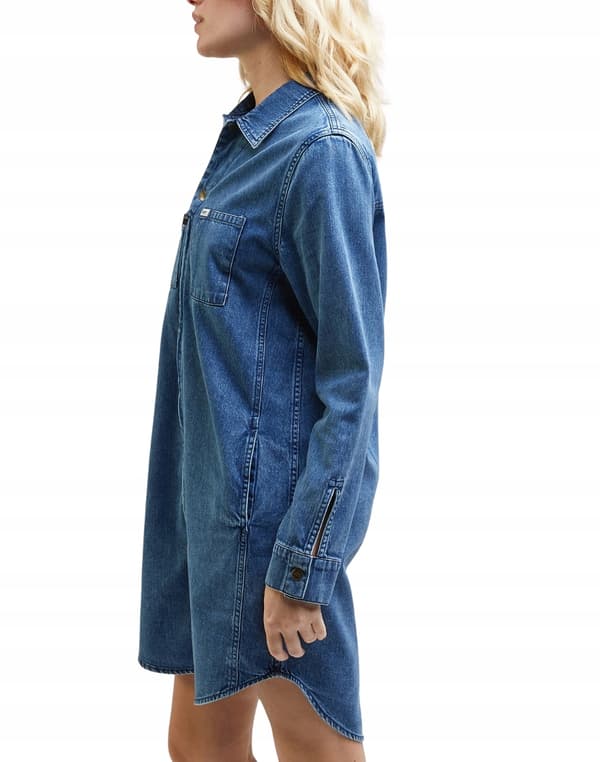 Lee UNIONALL KJOLE Hazy Indigo LIGE DENIMKJOLE OVERSIZE S