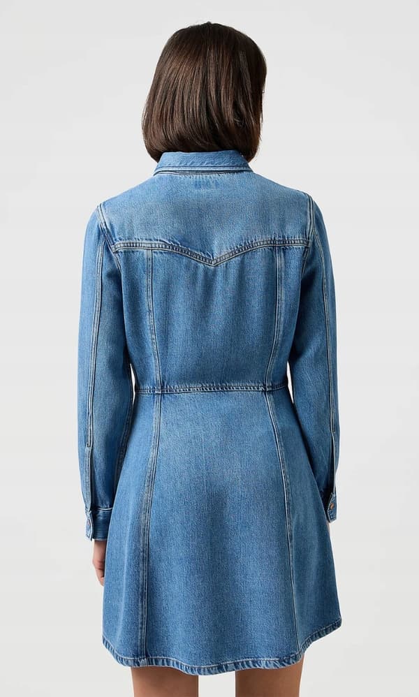 Wrangler A-LINE SKJORTEKJOLE Partners FLARED DENIMKJOLE S