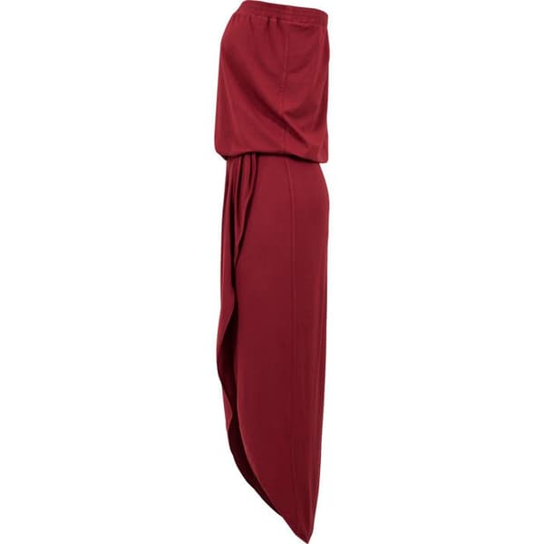 Bandeau klänning - URBAN CLASSICS - Viskos - Svart - Stora storlekar - Asymmetrisk