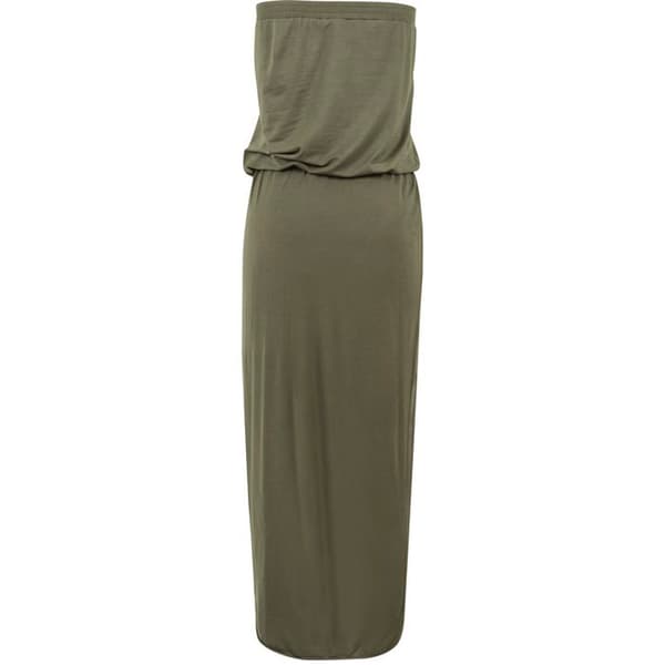 Bandeau klänning - URBAN CLASSICS - Viskos - Olivfärg - Kvinna - Asymmetrisk