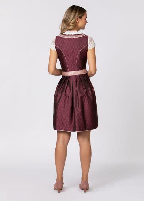 Robe Stockerpoint - ROSALIN BORDEAUX-44 - Dirndl Rosalinde Klänning för Särskilt Tillfälle, Bordeaux, 54 Kvinna