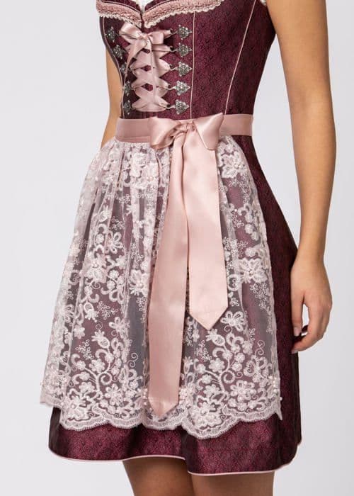 Robe Stockerpoint - ROSALIN BORDEAUX-44 - Dirndl Rosalinde Klänning för Särskilt Tillfälle, Bordeaux, 54 Kvinna