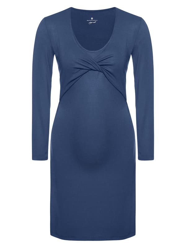 Naisten tummansininen raskausmekko Bellybutton Maternity