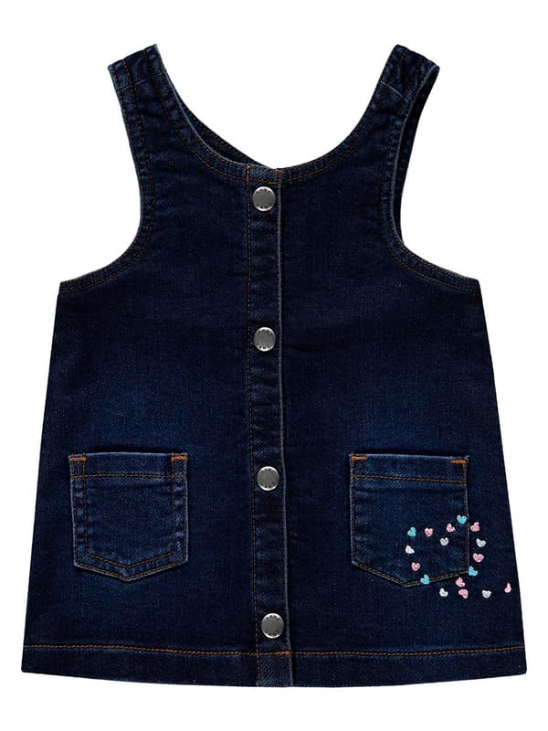 Piger denimkjole, marineblå, Kanz