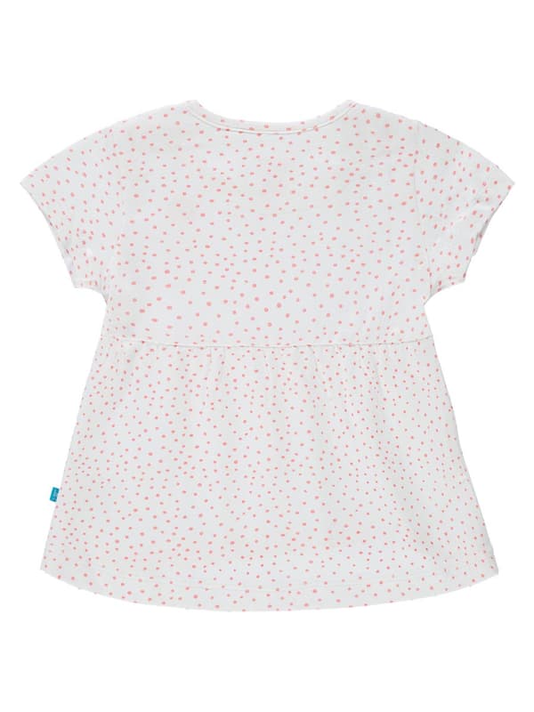 Tyttöjen lyhythihainen mekko, valkoinen, pilkullinen Lief