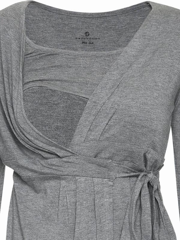 Naisten harmaa äitiysmekko Bellybutton Maternity