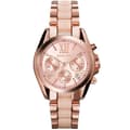 Miniatyrbild 1 av 3: Bradshaw Chronograf Roséguld numrering toner av rosa Damklocka MK6066