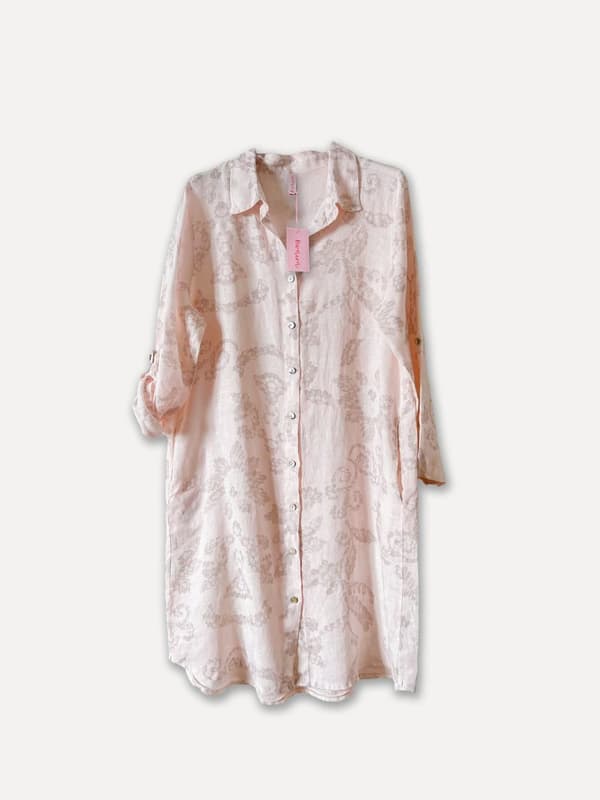 Tunika Linen dress printed - Reunion Home