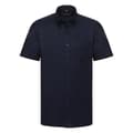 Miniatyrbilde 1 av 5: Russell Collection Mens Short Sleeve Easy Care Oxford Shirt