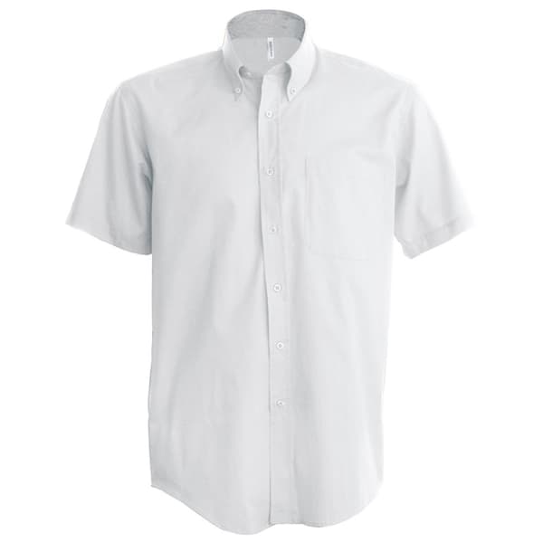 Kariban Mens Short Sleeve Easy Care Oxford Shirt White S