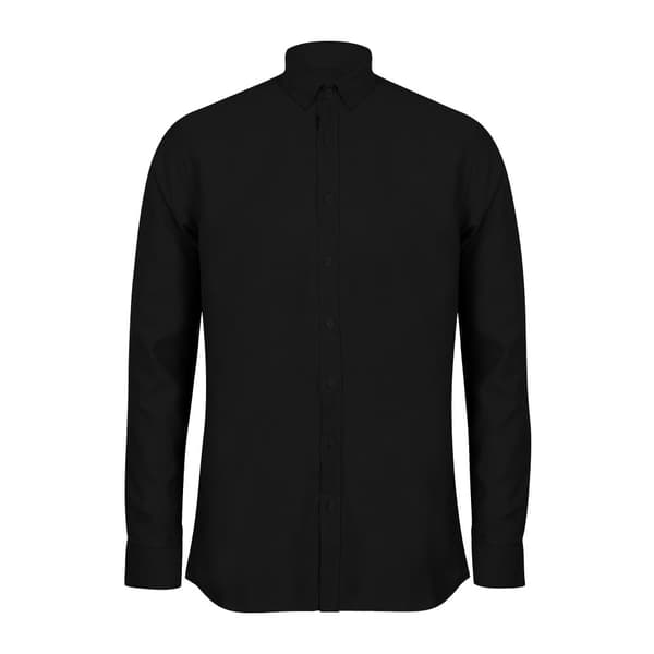 Henbury Modern långärmad Oxford-skjorta för män