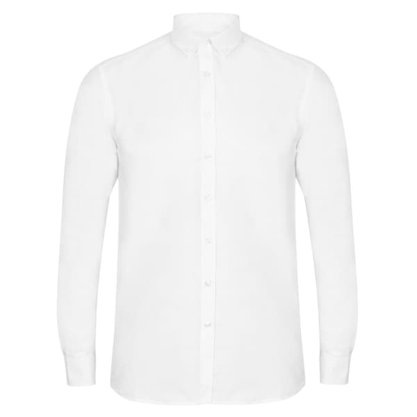 Henbury Mens Modern Long Sleeved Oxford Shirt