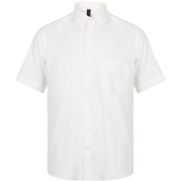 Henbury Mens Wicking Short Sleeve Work Shirt