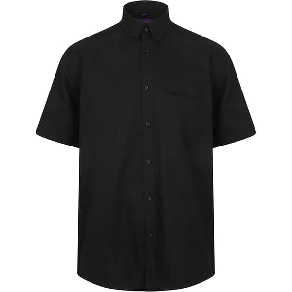 Henbury Mens Wicking Short Sleeve Work Shirt