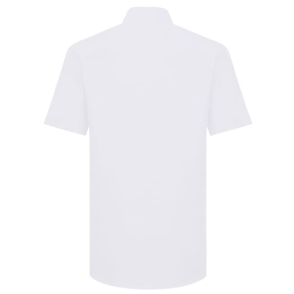 Russell Collection Mens Short Sleeve Easy Care Tailored Oxford Shirt