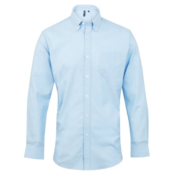 Premier Mens Signature Oxford långärmad arbetsskjorta