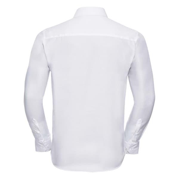 Russell Collection Langærmet skræddersyet Ultimate Non-Iron skjorte til mænd