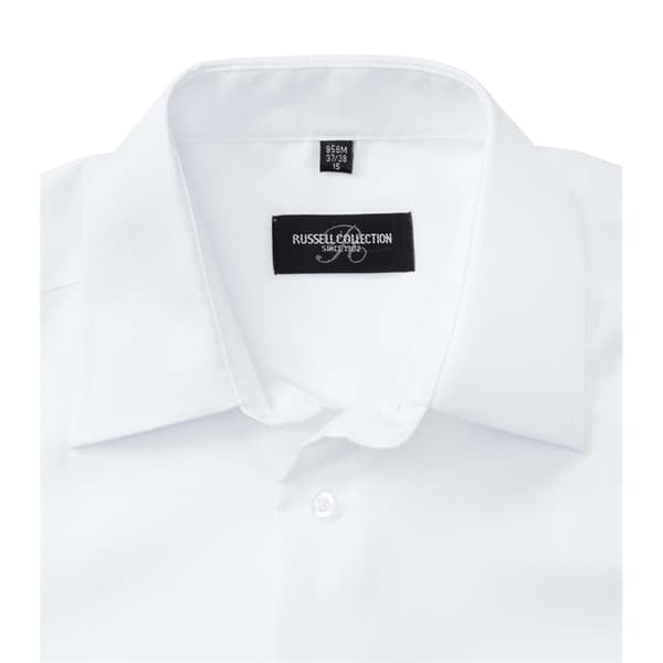 Russell Collection Mens Long Sleeve Tailored Ultimate Non-Iron Shirt med lång ärm för män