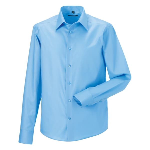 Russell Collection Langærmet skræddersyet Ultimate Non-Iron skjorte til mænd