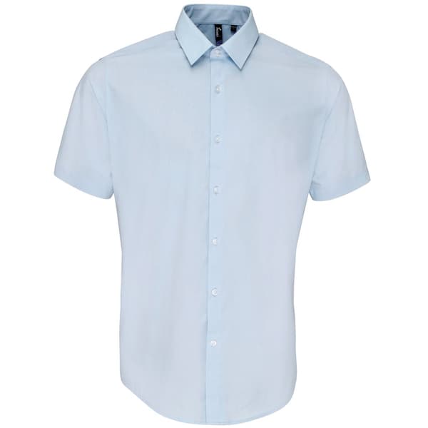 Premier Mens Supreme Heavy Poplin Short Sleeve Work Shirt