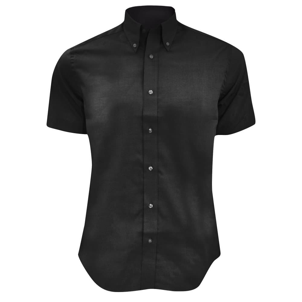 Kustom Kit Kortärmad skjorta för män med skräddarsydd passform Premium Oxford Shirt
